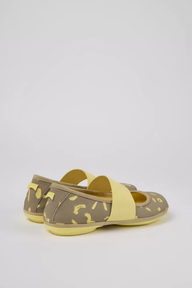 Bailarinas<Camper Bailarinas Multicolores De Tejido Y Nobuk De Mujer