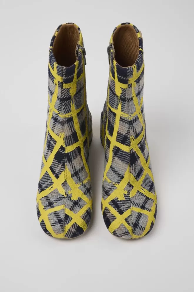 Zapatos De Tacon<Camper Botas Multicolores De Lana Reciclada Para Mujer