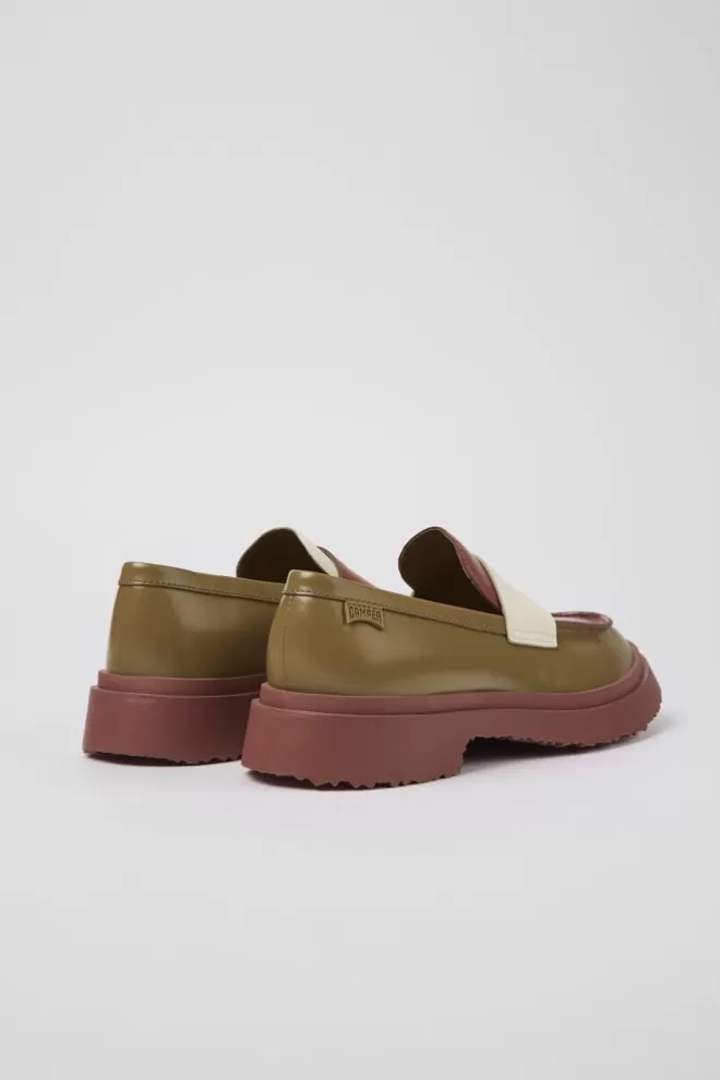 Zapatos De Vestir<Camper Mocasin De Piel Multicolor Para Mujer