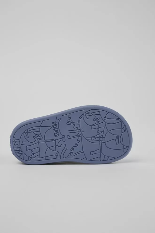 Sandalias<Camper Sandalia De Piel Multicolor Con Dos Tiras