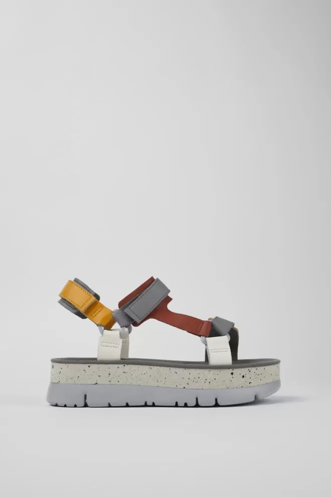 Sandalias<Camper Sandalia De Piel Multicolor Para Mujer
