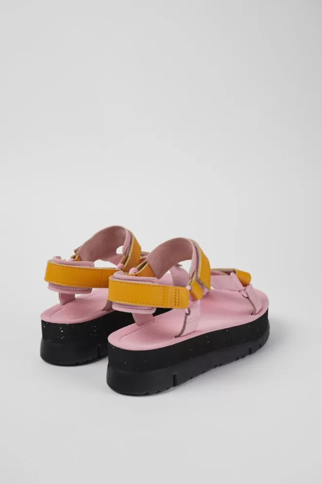 Sandalias<Camper Sandalia De Piel Multicolor Para Mujer