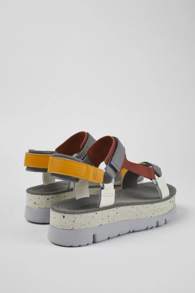 Sandalias<Camper Sandalia De Piel Multicolor Para Mujer