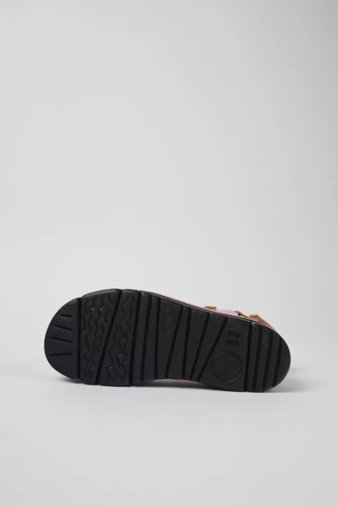 Sandalias<Camper Sandalia De Piel Multicolor Para Mujer