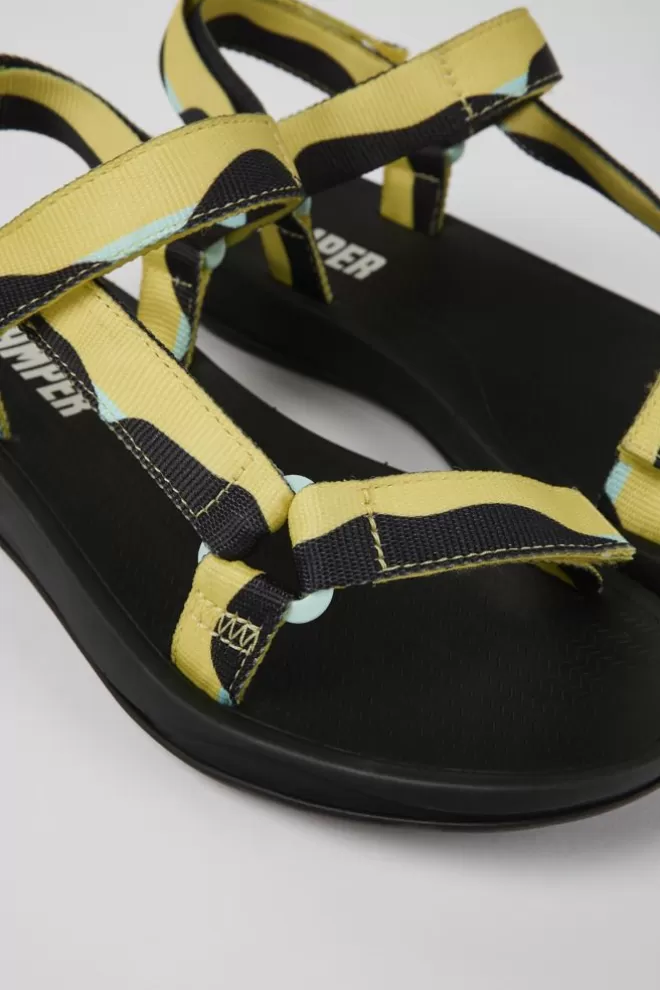 Sandalias<Camper Sandalia De Tejido Multicolor Para Mujer