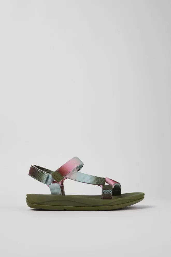 Sandalias<Camper Sandalia De Tejido Multicolor Para Mujer