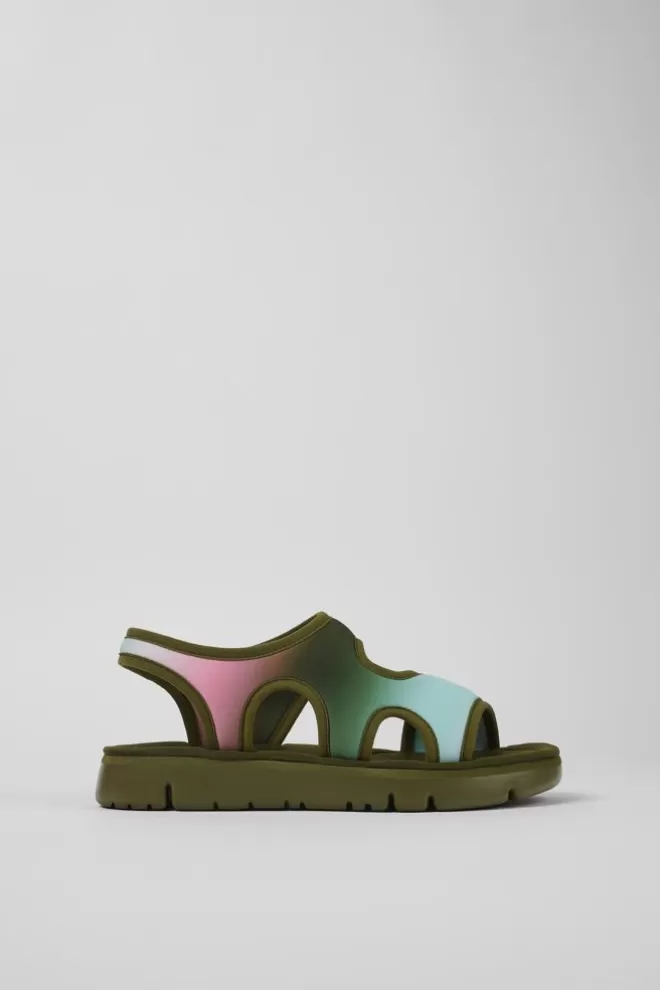 Sandalias<Camper Sandalia De Tejido Multicolor Para Mujer