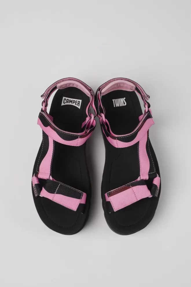 Sandalias<Camper Sandalia De Tejido Multicolor Para Mujer