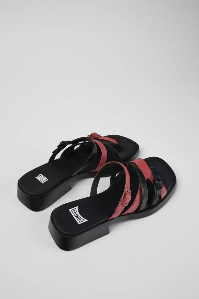 Sandalias<Camper Sandalia Sin Puntera De Piel Multicolor Para Mujer
