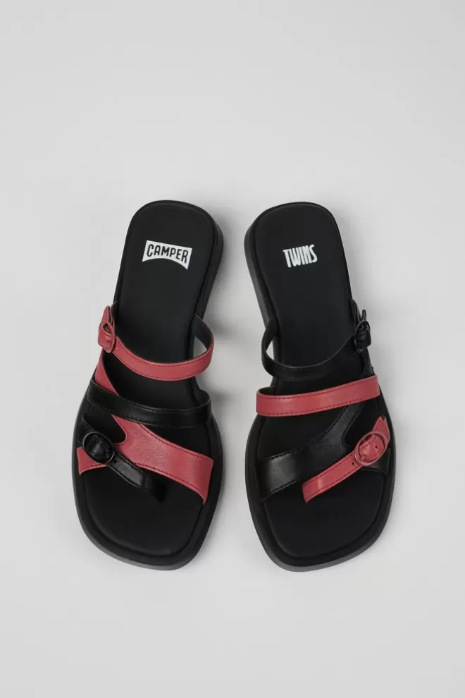 Sandalias<Camper Sandalia Sin Puntera De Piel Multicolor Para Mujer