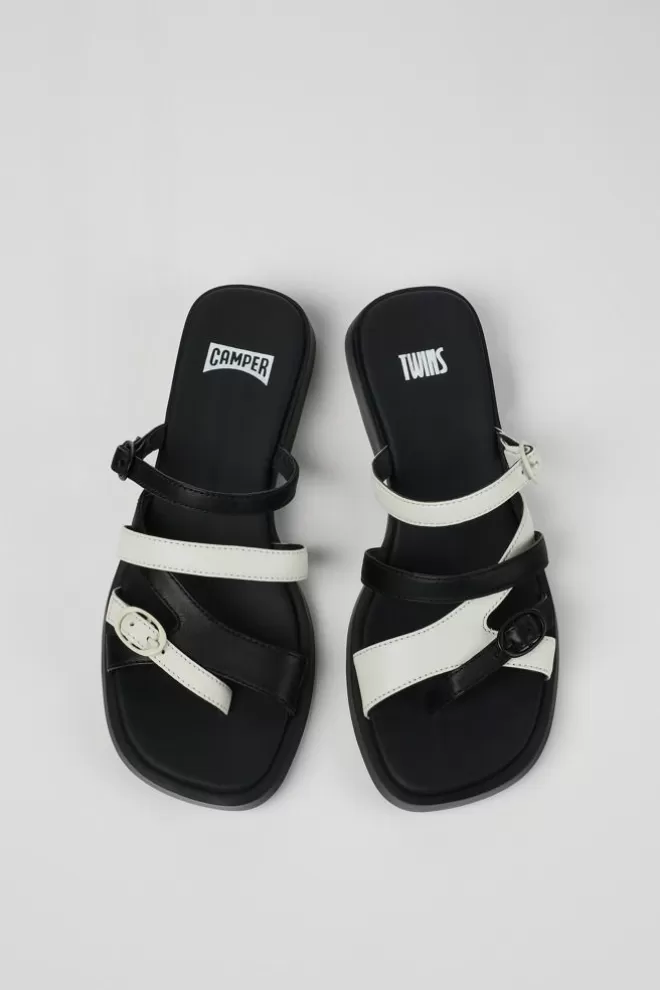 Sandalias<Camper Sandalia Sin Puntera De Piel Multicolor Para Mujer