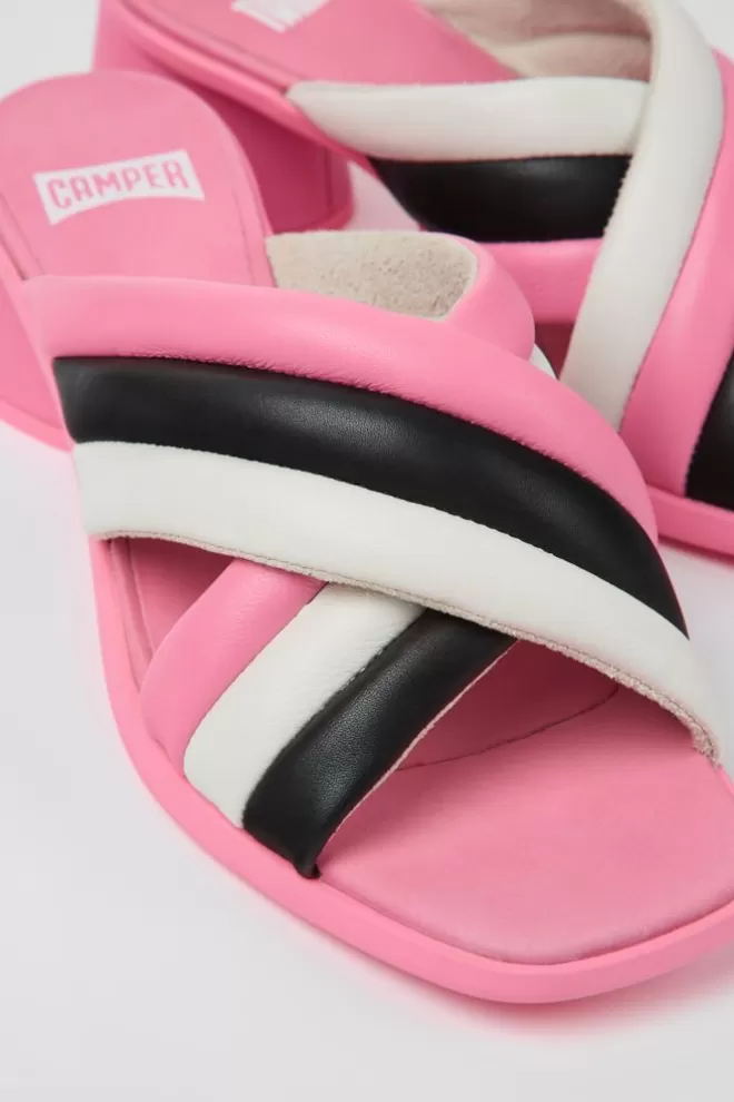 Sandalias<Camper Sandalias De Piel Multicolores Para Mujer