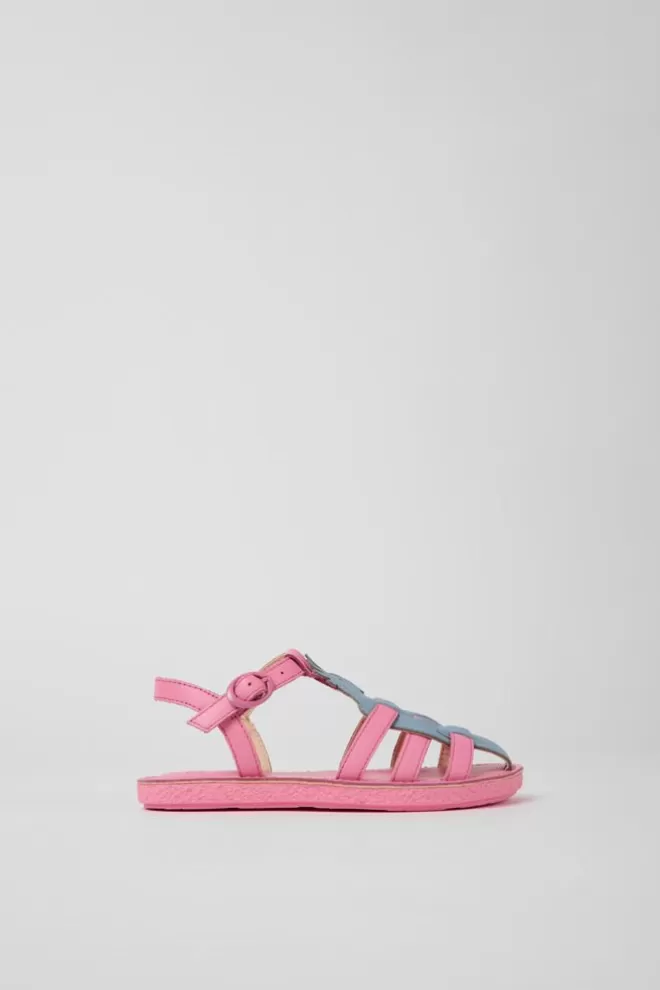 Sandalias<Camper Sandalias Multicolores De Piel Para Ninos