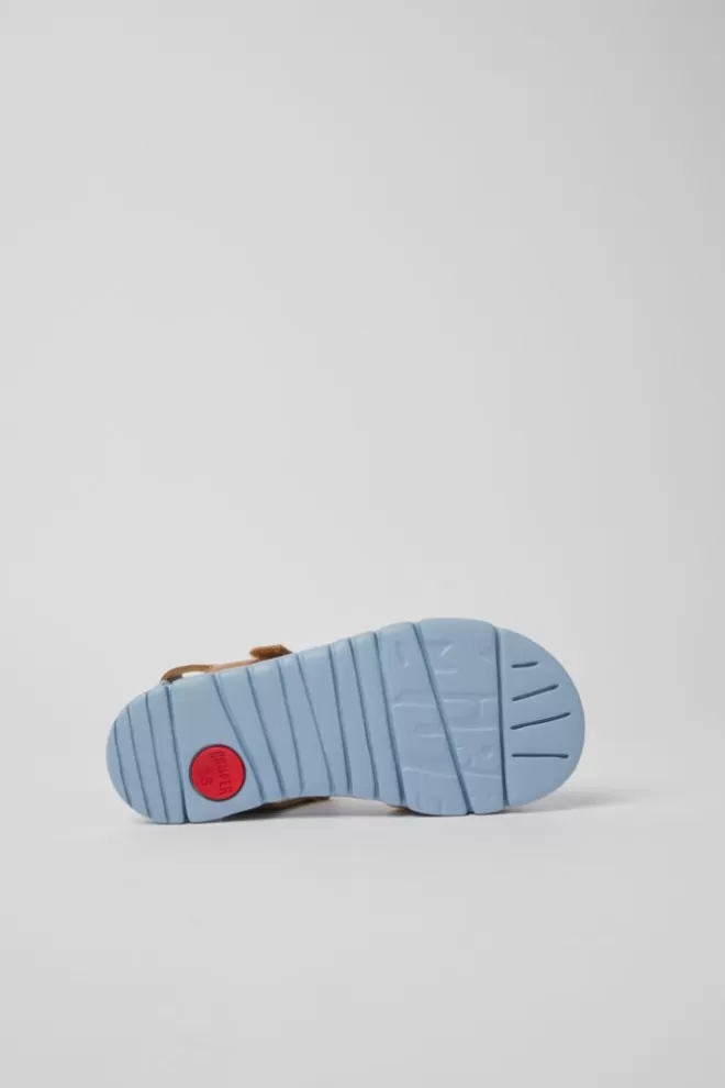 Sandalias<Camper Sandalias Multicolores De Tejido Y Piel Para Ninos