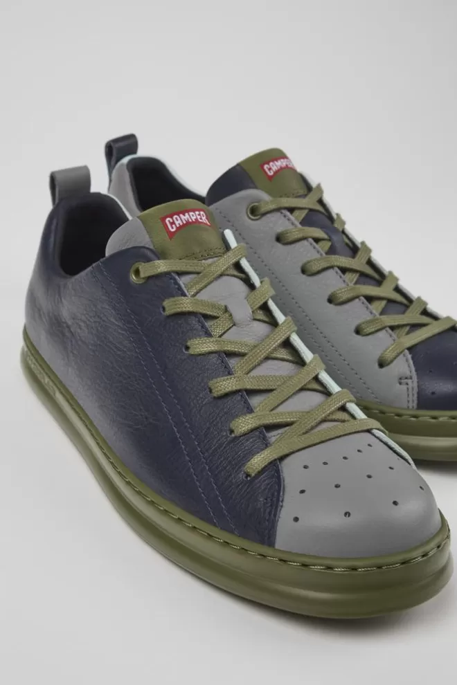 Zapatillas<Camper Sneaker De Piel Multicolor Para Hombre