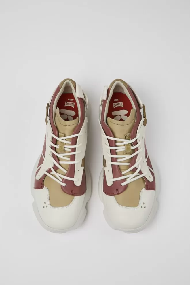 Zapatillas<Camper Sneaker De Piel/Tejido Multicolor Para Hombre