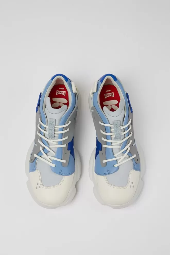 Zapatillas<Camper Sneaker De Piel/Tejido Multicolor Para Mujer