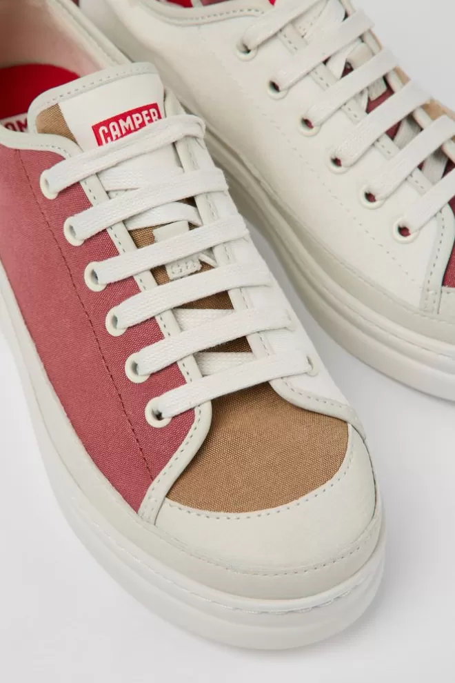 Zapatillas<Camper Sneaker De Tejido/Piel Multicolor Para Mujer