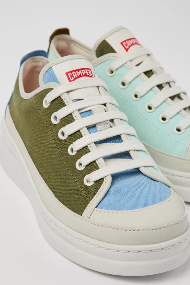 Zapatillas<Camper Sneaker De Tejido/Piel Multicolor Para Mujer