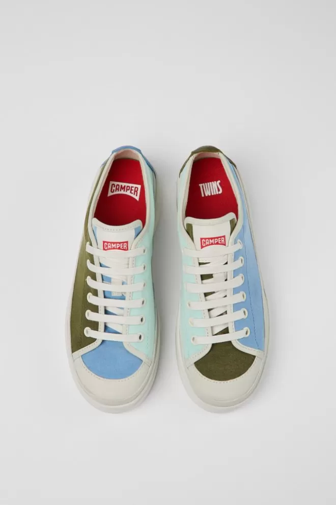 Zapatillas<Camper Sneaker De Tejido/Piel Multicolor Para Mujer
