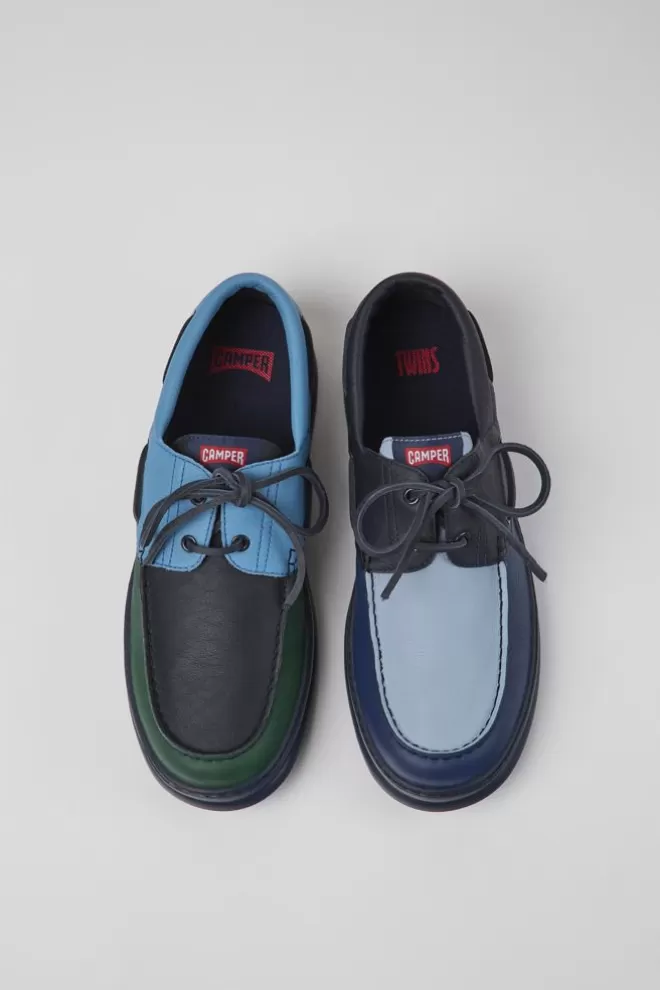 Zapatos Casual<Camper Sneakers De Piel Multicolores Para Hombre
