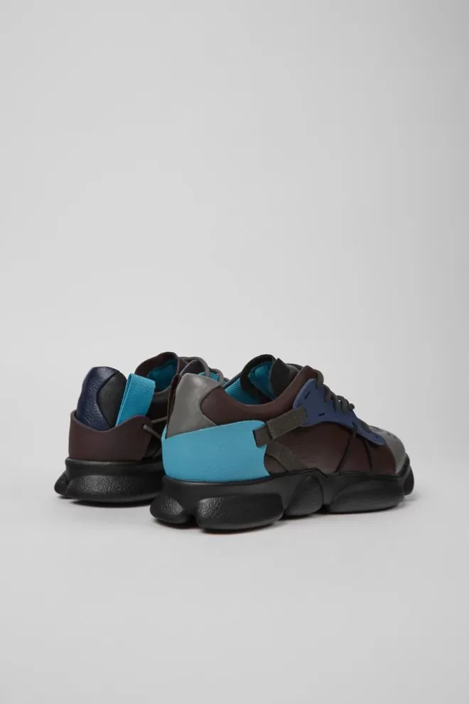 Zapatillas<Camper Sneakers Multicolores De Piel Y Tejido Para Mujer