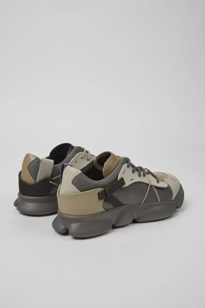 Zapatillas<Camper Sneakers Multicolores De Piel Y Tejido Para Mujer