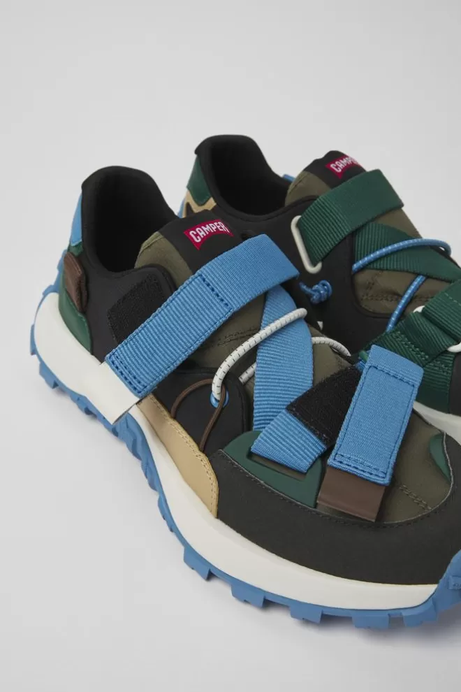 Zapatillas<Camper Sneakers Multicolores De Tejido Y Nobuk De Hombre