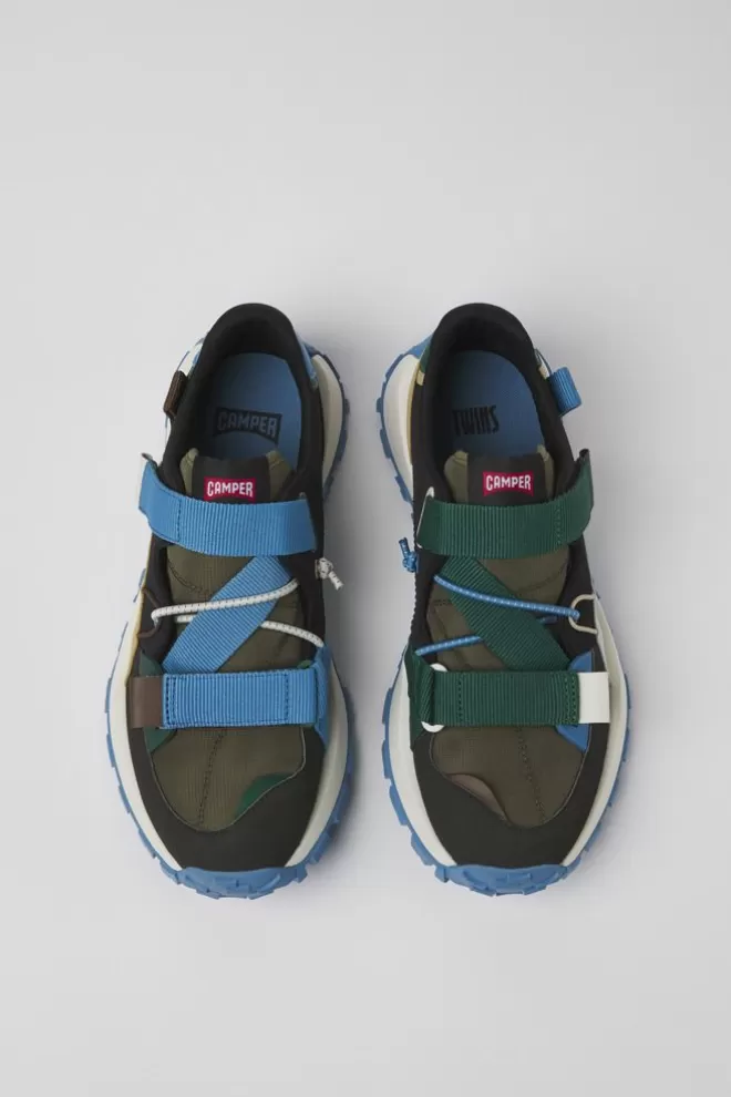 Zapatillas<Camper Sneakers Multicolores De Tejido Y Nobuk De Hombre